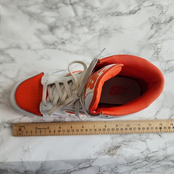 New Balance White 480 with Orange Sneakers 9.5 - Picture 7 of 8